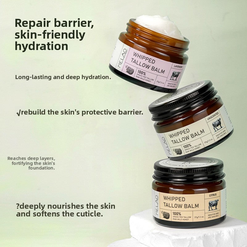 Beef Fat Moisturizing Cream | close up material texture
