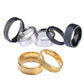 Pure Titanium Ring Simple Sand Step Band