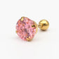 Geometric Zircon Stud Earrings