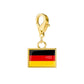 Stainless Steel National Flag Pendant Bracelet