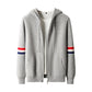 Double-sleeved knitted loose-fitting sweater coat