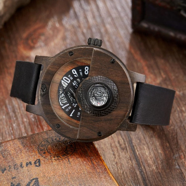 Multifunction Compass Wooden Watch | product on the move