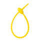 Close view of the ridged silicone strap and the tadpole head that holds the loop