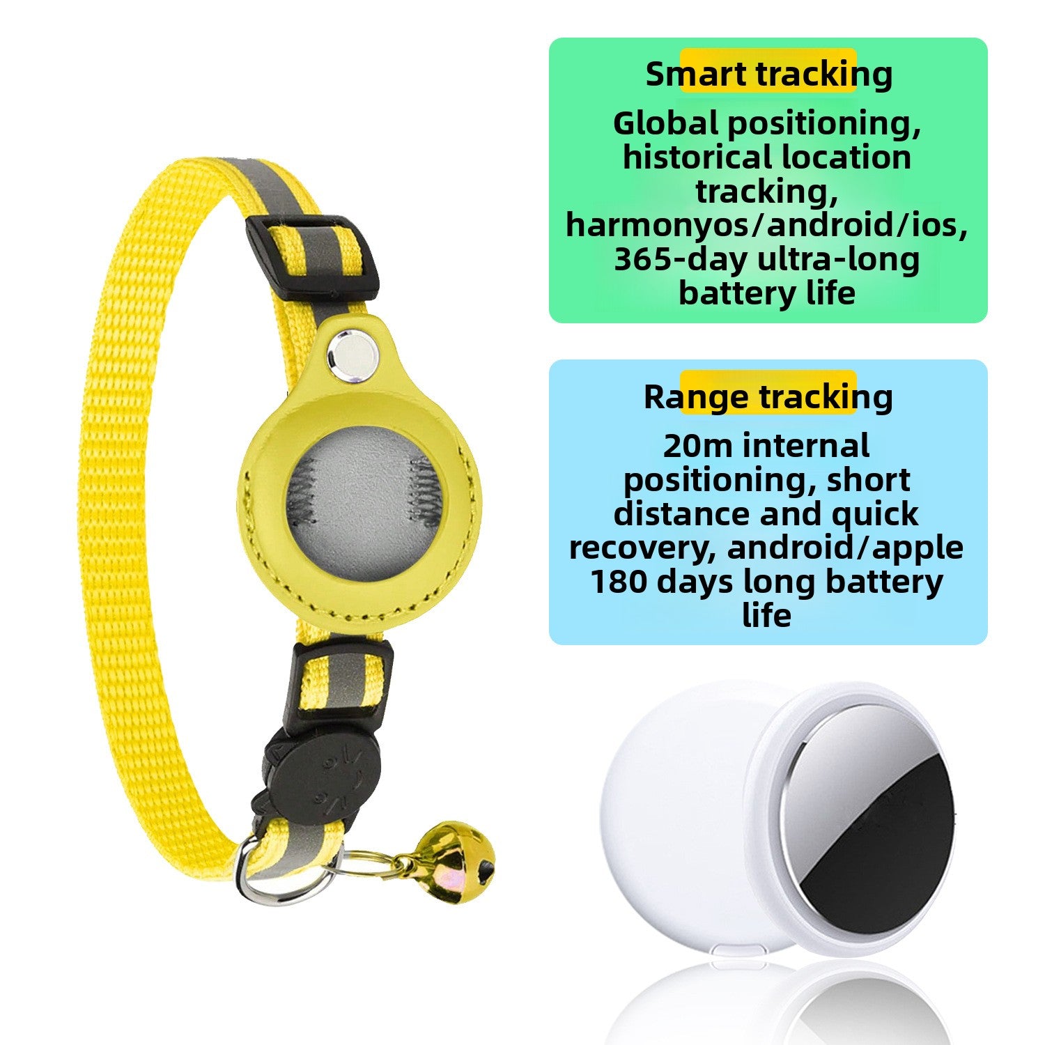 GPS Pet Tracking Collar | reverse view product shot