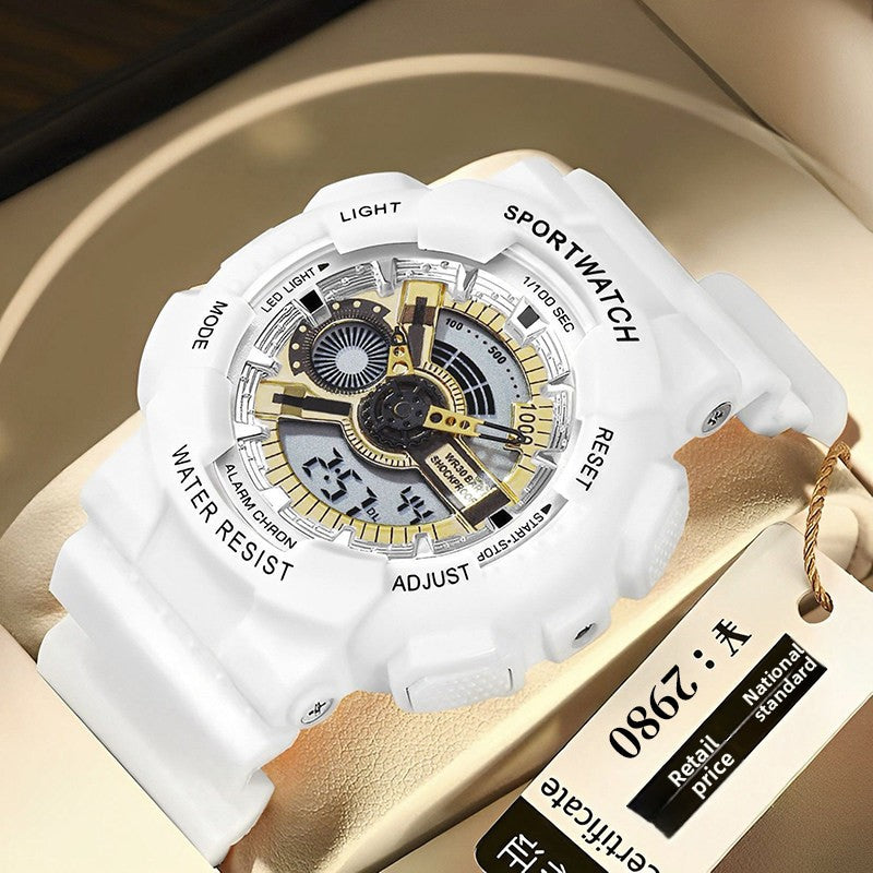 Watch shown alongside its protective travel pouch