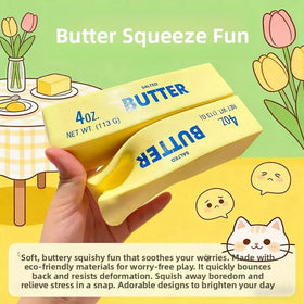 Butter Stick Squishy Toy in Slow Rebound PU, 11, 14 or 24 cm