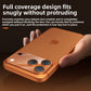 Camera lens protector with tempered glass rings in a colour matched metal frame