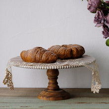 Wooden cake stand