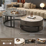 Black Frame, Gray Cabinet, White and Gray Stone Tops