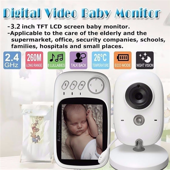 Wireless Video Baby Monitor with Night Vision, 2.8 to 7 Inch Screen Models
