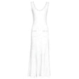 Weißes ärmelloses Kleid