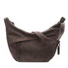Crossbody Shoulder Bag - Dark brown