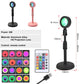 USB sunset projection ambient lamp, USB cable and base detail