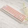 White + Pink MiaoMiao / Wired + 2.4G + Bluetooth / Gateron Silent Peach V3