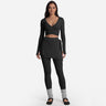 L | US 10 / EU 42 / Wrap Top, Leggings and Skirt, Black
