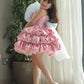 Girls' princess bow dress worn for a party occasion