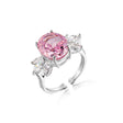 Yj1979001 pink stone oval, 925 silver