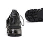 Low-top platform leather shoes