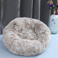 Round Plush Pet Bed Washable Donut Dog Bed