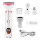 White and rose gold grooming kit foil shaver and trimmer heads product view