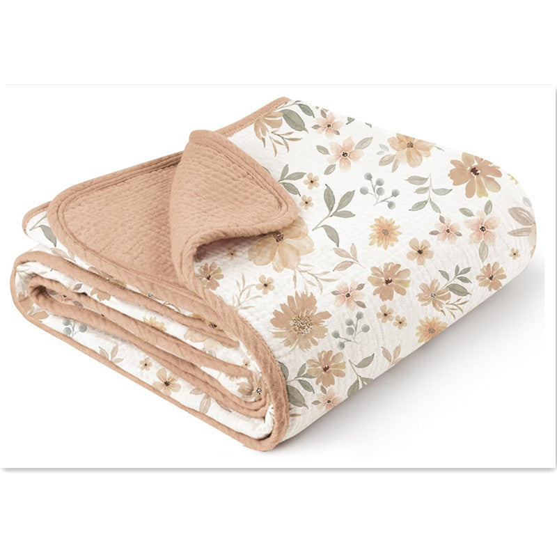 Gauze Cotton Baby Blanket | close up material texture