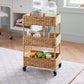 Nordic Wheeled Straw Storage Rack