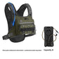 Chest rig shown from above to reveal the top of the shoulder straps