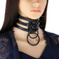Rivet Spike Adjustable PU Leather Neck Collar