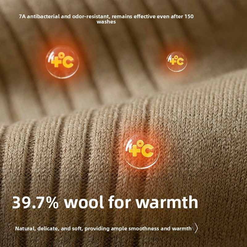 Merino wool blend crew socks in nine solid colors, mid calf height on a plain background