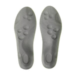 Children's breathable shock-absorption insole, front view in gray