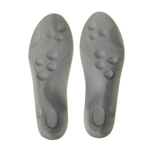 Children's breathable shock-absorption insole, front view in gray