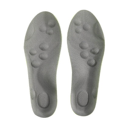 Children's breathable shock-absorption insole, front view in gray