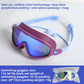 Kids swimming goggles with mirror-plated lenses