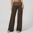 Brown White Polka Dot Pants
