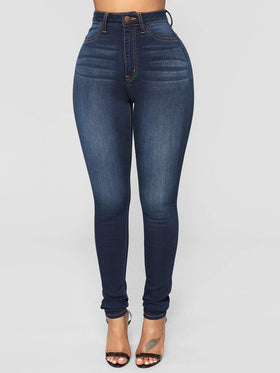 Women's High Waist Hip-Lift Stretch Skinny Jeans