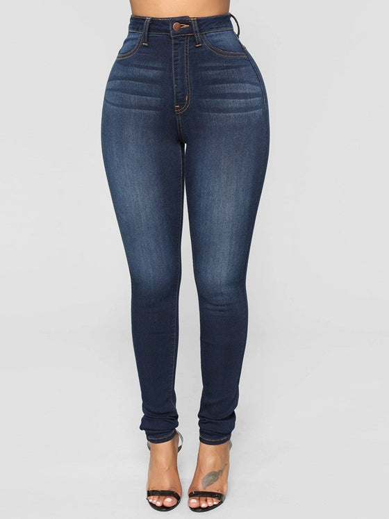Women's High Waist Hip-Lift Stretch Skinny Jeans