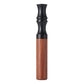 Walnut aroma stick alone on white, red brown barrel under a waisted matte black mouthpiece