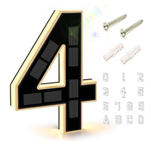 Solar LED House Number and Letter Sign