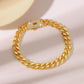 Zircon Gold Plated Leaf Design