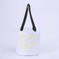 Canvas Halloween candy bucket shown with its glow in the dark jack o lantern face