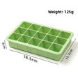 15 Cavities Cube Tray, Green