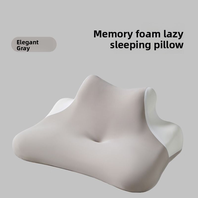 Close view of the quilted three dimensional breathable cover on the pillow