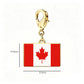 Stainless Steel National Flag Pendant Bracelet