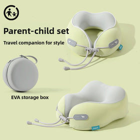 Memory Foam U-Shaped Travel Neck Pillow for Adults and Children