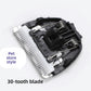 Black 30-tooth replacement blade head with ceramic teeth for pet clippers, pet store style label