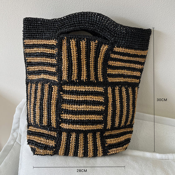 Raffia Hand-Woven Tote Bag