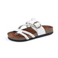 Adjustable Buckle Woven Sandals With Suede Insoles