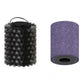 Close up of the steel wire bristle roller and the softer sponge roller heads