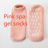 Pink spa gel socks