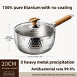 Pure titanium snow pan-20 with lid
